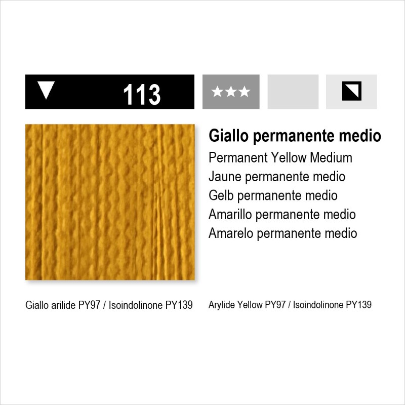 MAIMERI ACRILICO - 113 GIALLO PERMANENTE MEDIO