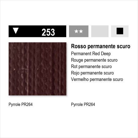 MAIMERI ACRILICO - 253 ROSSO PERMANENTE SCURO