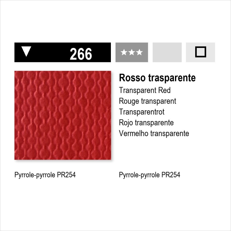 MAIMERI ACRILICO - 266 ROSSO TRASPARENTE