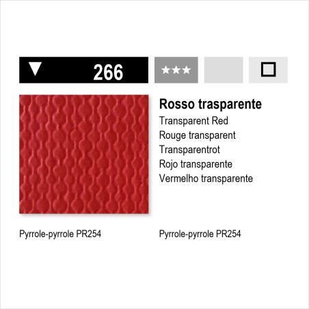 MAIMERI ACRILICO - 266 ROSSO TRASPARENTE