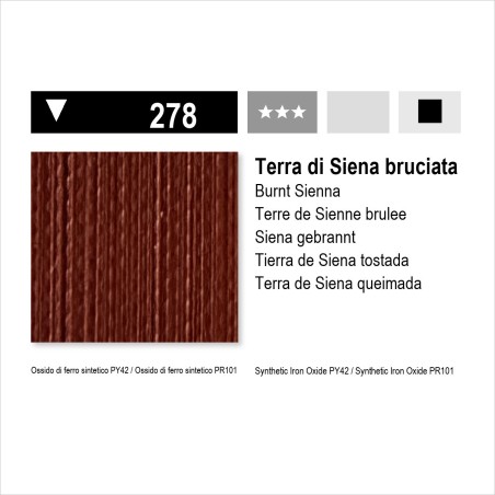 MAIMERI ACRILICO - 278 TERRA DI SIENA BRUCIATA
