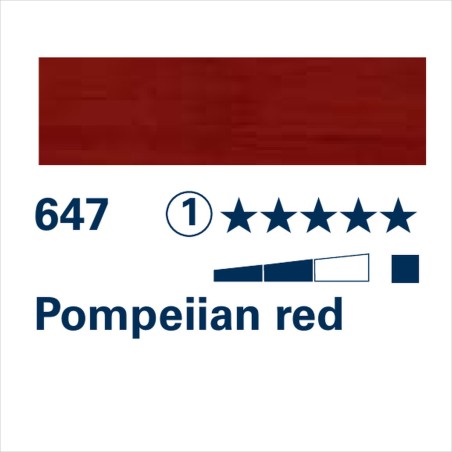 SCHMINCKE MUSSINI - 647 ROSSO POMPEANO