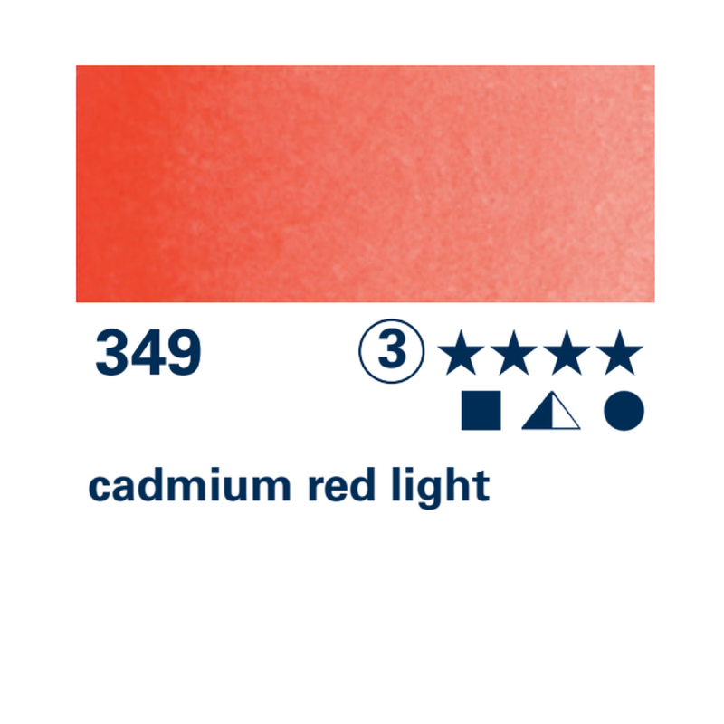 Schmincke HORADAM Aquarell - 349 Rosso di cadmio chiaro
