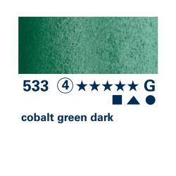 Schmincke HORADAM Aquarell - 533 Verde di cobalto scuro