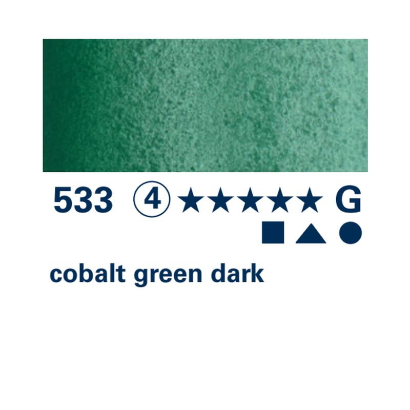 Schmincke HORADAM Aquarell - 533 Verde di cobalto scuro