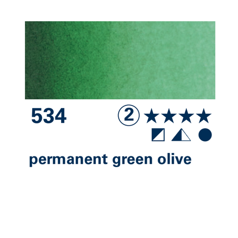 Schmincke HORADAM Aquarell - 534 Verde oliva permanente