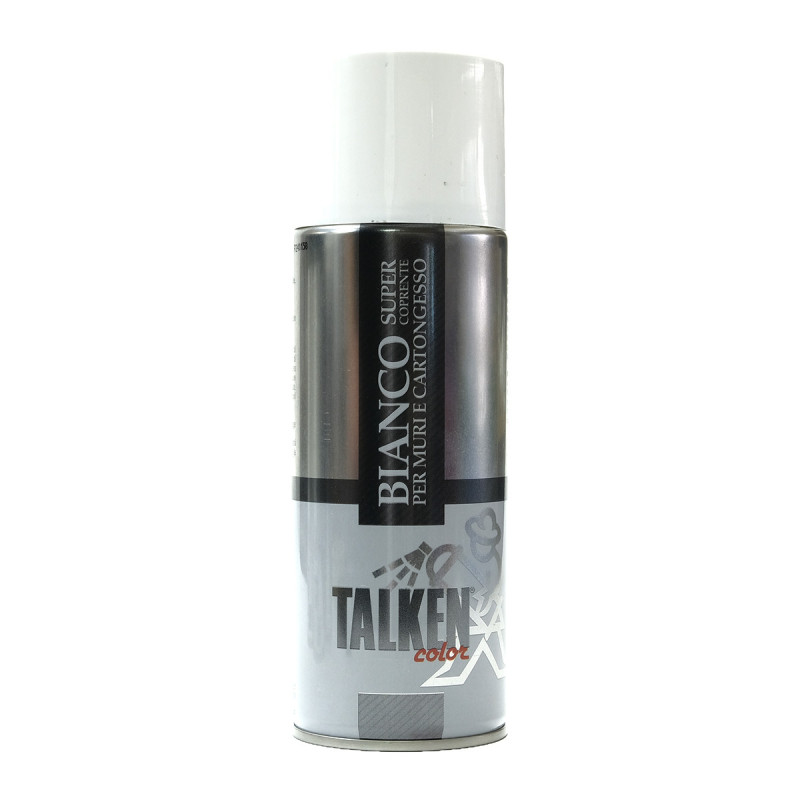 Talken Spray Bianco Supercoprente 400 ml copertura macchie muri