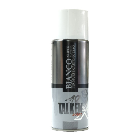 Talken Spray Bianco Supercoprente 400 ml copertura macchie muri