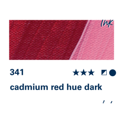 Schmincke AKADEMIE Acryl color - 341 Tinta rosso di cadmio scuro