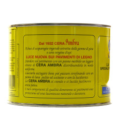 Ambrosoli Cera Ambra Solida 500 ml Marrone per Legno