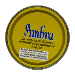 Ambrosoli Cera Ambra Solida 500 ml GIALLA per Legno