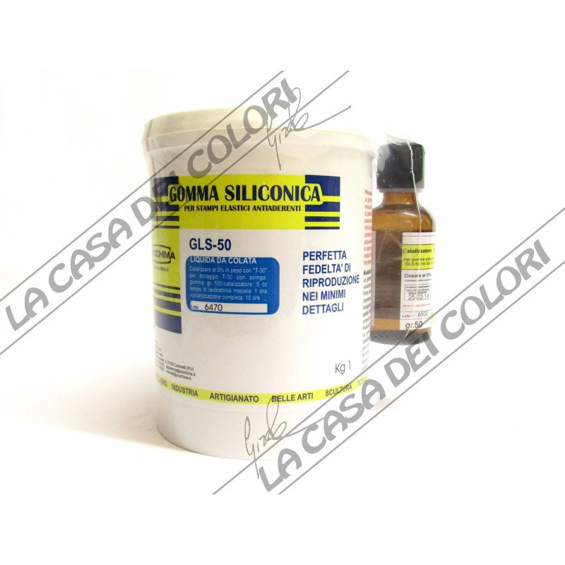 Resine - Gomme per stampi: Gomma siliconica GLS50 - 1 K