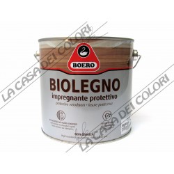 BOERO - BIOLEGNO - 2,5 lt - TINTE CARTELLA - IMPREGNANTE PROTETTIVO PER LEGNO