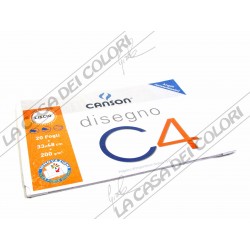 CANSON C4 - LISCIO - 220 g/mq - 33x48cm - BLOCCO 20FG 4 ANGOLI