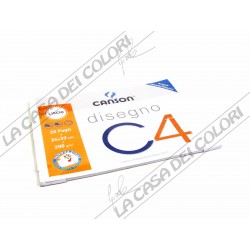 CANSON C4 - LISCIO - 220 g/mq - 24x33cm - BLOCCO 20FG 4 ANGOLI