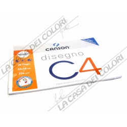 CANSON C4 -RUVIDO - 224 g/mq - 33x48cm - BLOCCO 20FG 4 ANGOLI