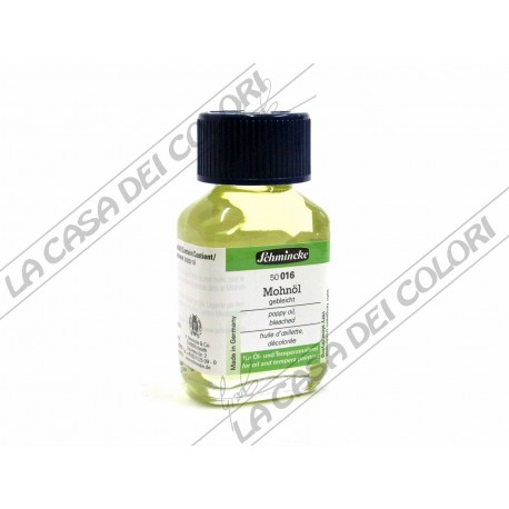 Schmincke - olio di papavero - 60 ml - 50 016 025 - medium per colori a olio