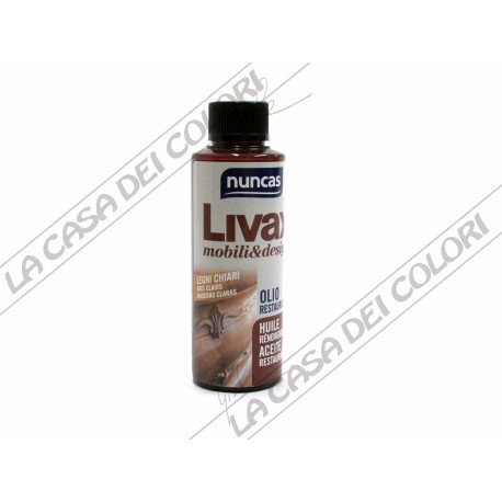NUNCAS - LIVAX OLIO RESTAURATORE - 120 ml - LEGNI CHIARI - La Casa