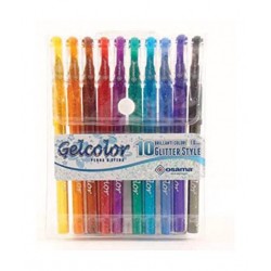 gelcolor - penne a gel glitter - 10 colori