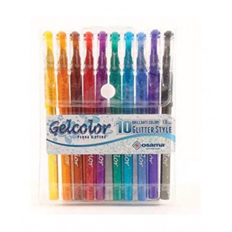 gelcolor - penne a gel glitter - 10 colori
