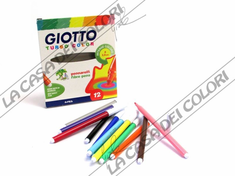 Pennarelli turbo color giotto - 12 colori