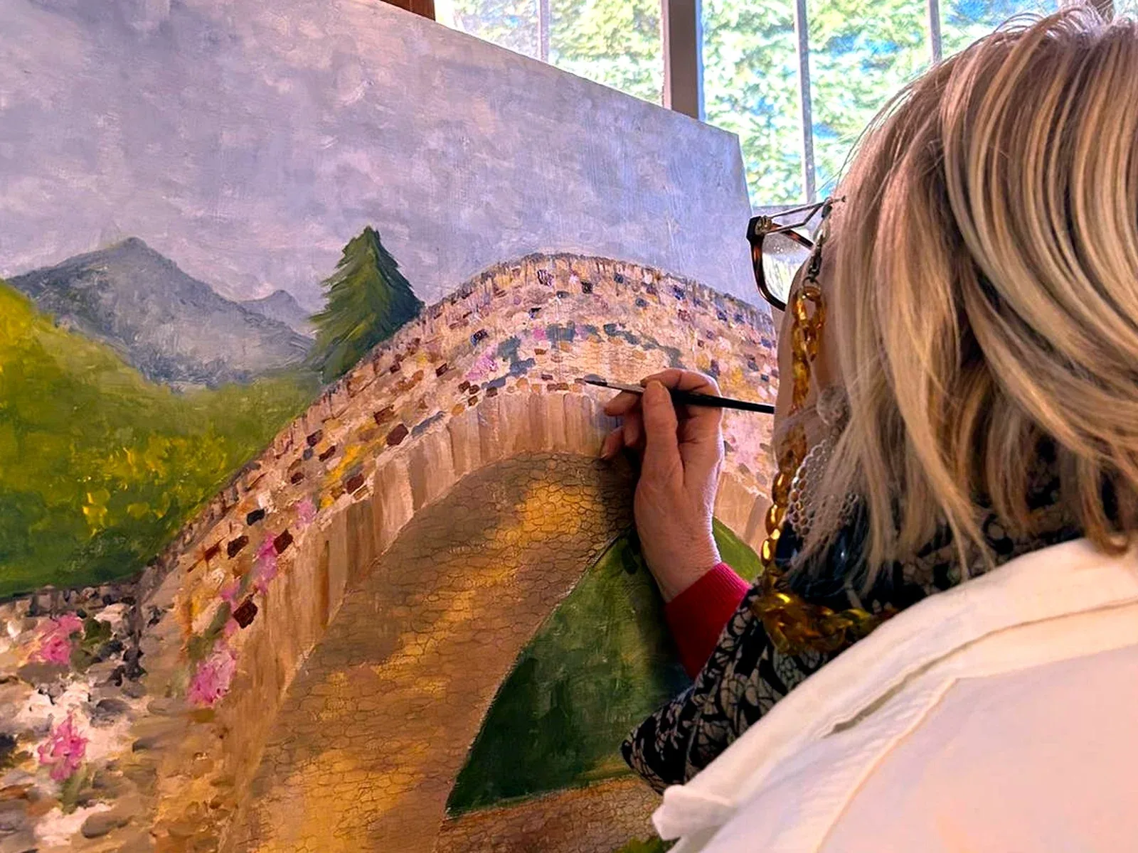 Pittura a Olio Pomeridiano